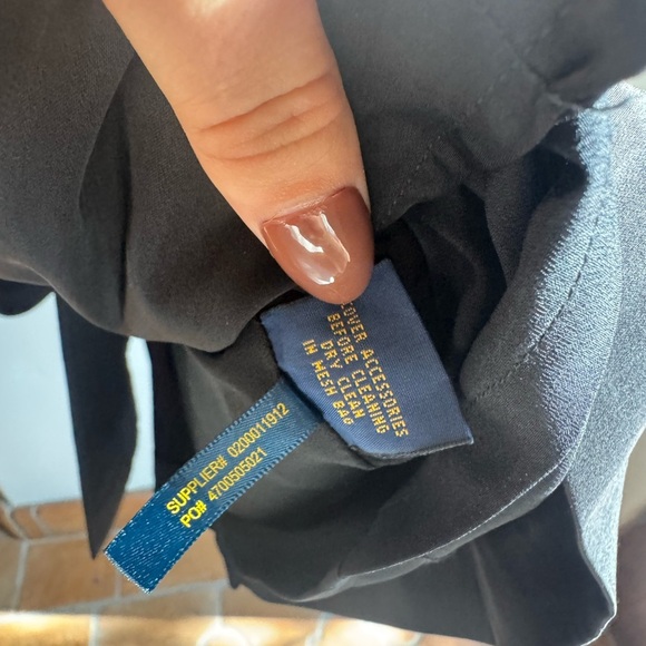 Polo Ralph Lauren Black Sleeveless Trench Dress Belted 6 Classic Academia Preppy - Picture 5 of 6